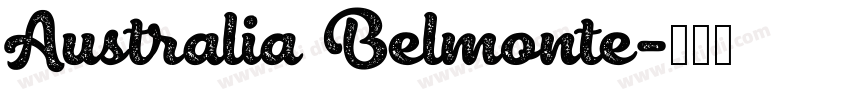Australia Belmonte字体转换